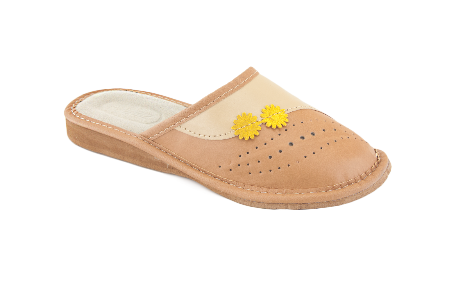 Women's Closed Toe Leather Slippers My Leather Slippers